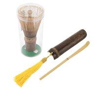 Matcha Making Set 3 Pcs Premium Organic Matcha Whisk Chashaku Scoop Teaspoon Complete Kit for Authentic Ceremonial Matcha Tea Lovers Natural Material