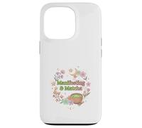 Matcha Manifesting Aesthetic Spiritual Wellness Art Case for iPhone 13 Pro