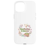 Matcha Manifesting Aesthetic Spiritual Wellness Art Case for iPhone 15