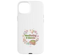 Matcha Manifesting Aesthetic Spiritual Wellness Art Case for iPhone 15 Plus
