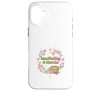 Matcha Manifesting Aesthetic Spiritual Wellness Art Case for iPhone 16 Plus