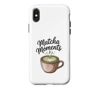 Matcha Moments Green Tea Latte Cute Maccha Powder Graphic Case for iPhone X/XS