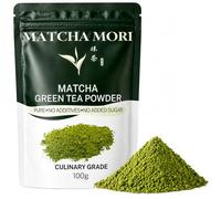 Matcha Mori Matcha Green Tea Powder 100g Pouch | Culinary Grade Matcha Powder | 100% Pure Matcha Green Tea Powder | No Additives | Matcha Tea Powder for Matcha Latte, Iced Drinks, Smoothies & Baking