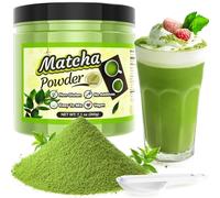 Matcha Powder - 200g Premium Ceremonial Grade, Pure Natural Matcha Tea Powder, Vegan, Smooth Umami Taste, for Latte, Smoothie Making, Milk, Baking, Drinking, Energy Boost & Detox