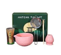Matcha Set 5Pcs Ceramic Matcha Whisk Set with Matcha Whisk and Bowl, Holder,Bamboo Scoop, Sifter for Matcha Making Matcha Tea Ceremony Set Matcha Starter Kit for Matcha Lovers Gifts for Women Men