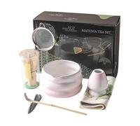 Matcha Set, Handcrafted Bam Boo, 7pcs, Traditional Tea Ceremony, Japanese Matcha Set, Morning Ritual, for Women Men Tea Lovers Home Ceremony Coffee Breakfast Milk