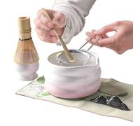 Matcha Set Kit - Matcha Tools Whisk and Bowl Set | Japanese Matchas Tea Sets | 7-Piece Japanese Tea Whisk & Bowl with Strainer Scoop Spoon & Holder Traditional Tools for Latte Milk Coffe