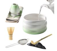 Matcha Set Kit - Matcha Tools Whisk and Bowl Set | Japanese Matchas Tea Sets | 7-Piece Japanese Tea Whisk & Bowl with Strainer Scoop Spoon & Holder Traditional Tools for Latte Milk Coffe