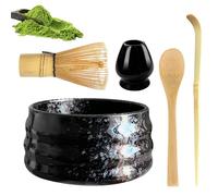 Matcha Set of 5 Matcha Tea Set,Whisk and Bowl, Matcha Spoon, Whisk Holder, Ceramic Bowl, for Traditional Japanese Tea Ceremony - Ideal Matcha Gift Set for Beginners and Enthusiasts