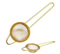 Matcha Sieve & Loose Tea Strainer | Metal Fine Mesh Stainless Steel | Mini Icing Sugar Sieve | Tea Filter | Small Matcha Sifter in Gold