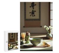 Matcha Tea Ceremony Still Life Wooden Jigsaw Puzzle for Adults, 1000 PCS - Year-End Present, for Screen-Free Relaxation at Home