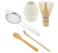 Matcha Tea Set 6Pcs Matcha Whisk Set Tea with and Scoop for Lovers Tea-Making Tools Accessories