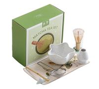 Matcha Tea Set | Matcha Tools for Ceremony - Traditional Ceremonial Drink Utensils with Scoop for Office Medication Gathering Party Relaxing Massage