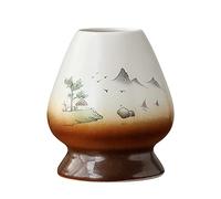 Matcha Tea Whisk Holder Ceramic Holder Chasen Stand fit for Traditional Japanese Tea Matcha Chasen Tea Set Accessories (Mountain)