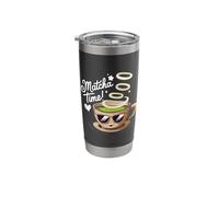 Matcha Time Green Tea Enthusiast Fun Art Stainless Steel Insulated Tumbler