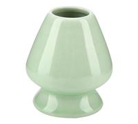 Matcha Whisk Holder, Ceramic Holder, Traditional Japanese Tea Ceremony Matcha Whisk Holder, Clean to Use Whisk Stand Holder Fit for Matcha Bamboo Whisk (Green)