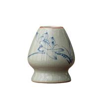 Matcha Whisk Holder-Matcha Whisk Stan Ceramic fit for Traditional Tea Matcha Chasen Tea Set Accessories (Lotus Flower)