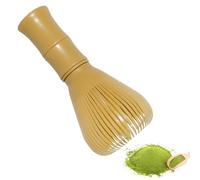Matcha Whisk in Natural, Matcha Whisks, Japanese Chasen Matcha Ceremony, Bamboo Whisk for Tea Ceremony, Drinking, Resin Material, Yellow