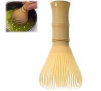 Matcha Whisk, PP Resin Matcha Stirrer, Traditional Handcrafted Japanese Matcha Tea Mixer Brush Mixing Tool Accessory for Tea Preparation (Yellow)
