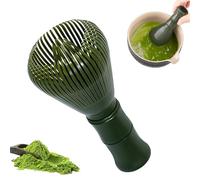 Matcha Whisk, Reusable Dishwasher-Safe Tea Whisk for Matcha, Traditional Handcrafted Japanese Matcha Tea Mixer Brush Mixing Tool for Frothy Matcha Tea Ceremony, Perfect Matcha Lattes-Green