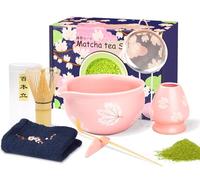 Matcha Whisk Set,7 PCS Matcha Set,Gifts for Women Men,Matcha Kit Inclded Ceramic Matcha Bowl, Whisk and Holder,Bamboo Scoop,Scoop Rest,Sifter,Gifts for Matcha Beginner and Lovers,Birthday