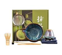 Matcha Whisk Set, Japanese Tea Bowl, Ceremony Tool Kit, Handcrafted Design, Traditional Mixing Utensils, for Home Brewing, Morning Ritual, Meditation Corner, Wellness Lifestyle Practice