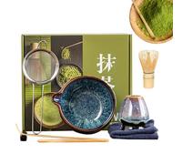Matcha Whisk Set - Matcha Bowl Set | Japanese Tea Ceremony | Traditional Chasen bambo Whisk, Scoop & Bowl for Home Brewing, Mindful Rituals, Meditation, Wellness, Morning Tea Lovers, Zen Practice
