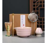 Matcha Whisk Set, Matcha Kit Ceremonial Grade Matcha Includes Bowl with Spout Bamboo Whisk Scoop Sifter, Gift for Macha Lovers to Enjoy Making Tea (11)