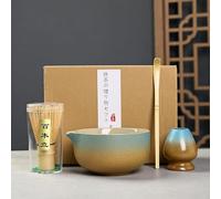 Matcha Whisk Set, Matcha Kit Ceremonial Grade Matcha Includes Bowl with Spout Bamboo Whisk Scoop Sifter, Gift for Macha Lovers to Enjoy Making Tea (16)