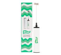 MatchaBar Electric Milk Frother Hand Blender - Stainless Steel Electric Matcha Whisk, Handheld Drink Mixer for Coffee, Greens & Protein - Easy to Clean USB Rechargeable, Dual Speed Immersion Blender