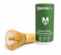 Matchaeco Bamboo Matcha Whisk | 100 Prong Traditional Chasen, Handcrafted Natural Bamboo | Perfect for Smooth Matcha Lattes & Tea Ceremony