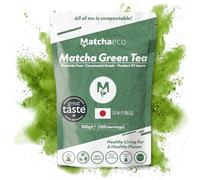 Matchaeco Japanese Matcha Green Tea Powder 100g | Ceremonial Grade | Eco-Friendly Refill Pouch | Traditional Stone-Ground Matcha | Natural Energy & Antioxidants | Vegan (100g)