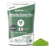 Matchaeco Japanese Matcha Green Tea Powder 100g | Ceremonial Grade | Pesticide-Free | Eco-Friendly Refill Pouch | Traditional Stone-Ground Matcha | Natural Energy & Antioxidants | Vegan (100g)