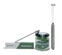 Matchaeco Modern Matcha Starter Set | 50g Japanese Ceremonial Grade Matcha | Electric Whisk, Scoop & Glass Jar | Vegan | Antioxidant-Rich | Gift-Ready
