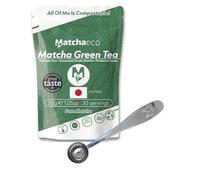 Matchaeco Natural Matcha Mini - 30g Ceremonial Japanese Green Tea Pouch + Stainless Steel Spoon | Antioxidant-Rich, Premium Matcha Powder for Lattes, Smoothies, and Tea Rituals
