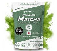 Matchaeco Smooth Ceremonial Japanese Matcha Green Tea Powder 20g - Non-Bitter Try Me Size for Beginners, Stone-Ground Matcha, Natural Energy Tea, Eco Compostable Pouch