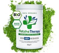 MatchaTherapy 60+ | ORGANIC Matcha Tea Powder | 60g | At least 60mg/g tested EGCG Catechin Content | Supports Immune System & Energy Levels | Ceremonial Grade | Green Tea from Japan