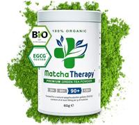 MatchaTherapy 90+ | ORGANIC Matcha Tea Powder | 60g | At least 90mg/g tested EGCG Catechin Content | Supports Immune System & Energy Levels | Ceremonial Grade | Green Tea from Japan