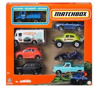 Matchbox 1:64 Scale Die-Cast Toy Cars or Trucks, Set of 8, Themed Multipack of 8 Vehicles Including 1 Exclusive (Styles May Vary), HVR81