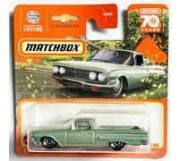 Matchbox - 1960 Chevy El Camino [Green] Green 29/100 (HLC72) - Model Car - Classic - Children from 3 Years - Unisex - 11 x 11 x 4 cm - 1 Count - 0 Batteries - Metal - Car - Adults