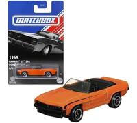 Matchbox 1969 Chevrolet Camaro SS 396 Convertible, 1:64 Scale Die Cast, Orange, 4/6