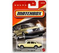 Matchbox 1986 Volvo 240 [Yellow] 122/125, 1:64 Scale Diecast Toy Vehicle