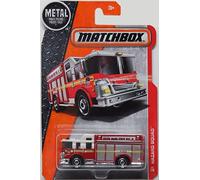 Matchbox 2016 MBX Heroic Rescue Hazard Squad Fire Engine Fire Truck Red FDNY 87/125