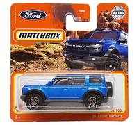 Matchbox - 2021 Ford Bronco - MB 34/100 - HFR67 - Short Card - Blue Metallic - Off-Road Vehicle - Superfast Lesney - Mattel 2022-1:64