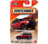 Matchbox 2022 Ford Bronco Sport [Red], 87/125, 1:64 Scale Diecast Car