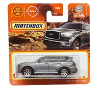 Matchbox - 2022 Nissan Infiniti QX80 - MBX Adventure 33/100 - HVN40 - Short Card - Grey Metallic - Superfast Lesney - Mattel 2024-1:64