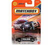 Matchbox 2023 Dodge Charger Pursuit, 1:64 Scale, Black Diecast Car, 37/125
