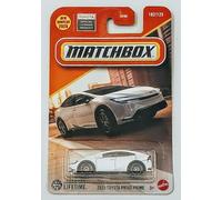 Matchbox 2023 Toyota Prius Prime Diecast Car, 1:64 Scale, White, 102/125