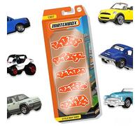 Matchbox 5-Pack of 1:64 Scale Vehicles (Assorted Styles, One Random Set), 5 Toy Car Collection of Real-World Replicas for Kids 3 Years Old & Up, C1817