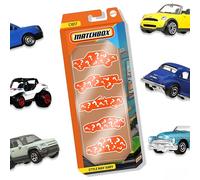 Matchbox 5-Pack of 1:64 Scale Vehicles (Assorted Styles, One Random Set), 5 Toy Car Collection of Real-World Replicas for Kids 3 Years Old & Up, C1817